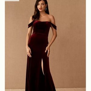 Jenny Yoo Issa Velvet Dress BHLDN NEW 12